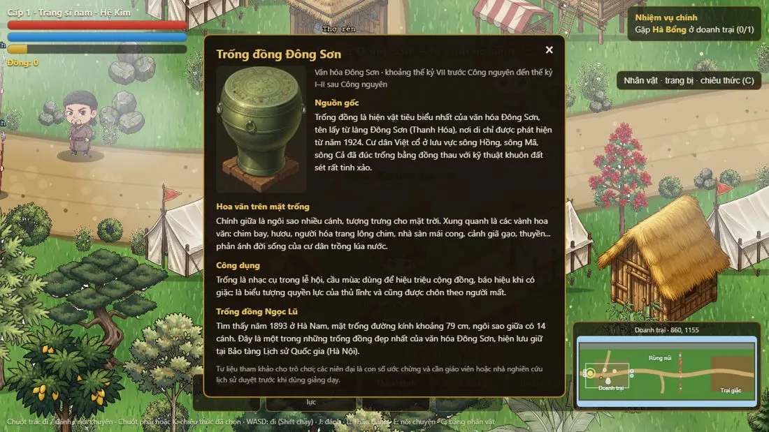 Trống đồng Đông Sơn trong game